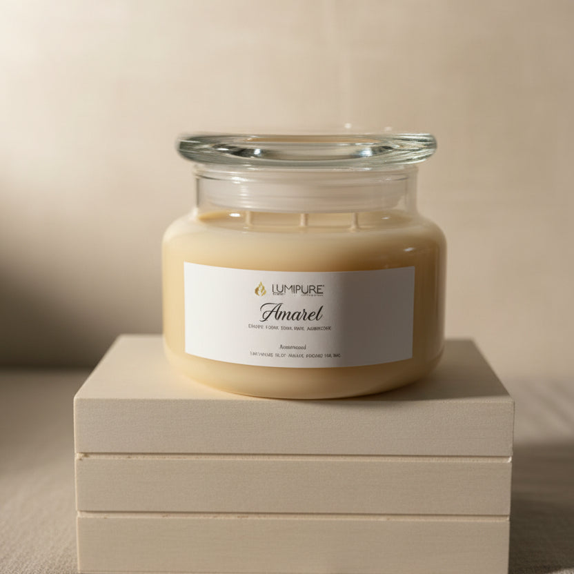 Amaret Candle - Sweet Almond Luxury Scented Candle