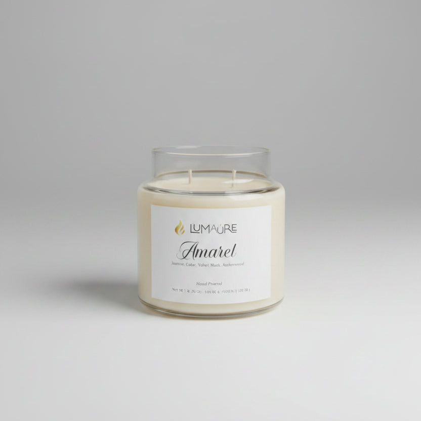 Amaret Candle - Sweet Almond Luxury Scented Candle