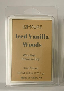 Iced Vanilla Woods 6 oz wax melts by Lumaure