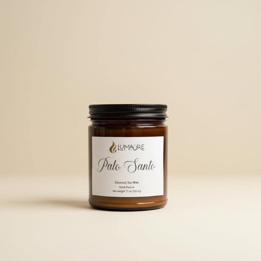 Lumaure 7 oz mystic amber coconut soy wax candle