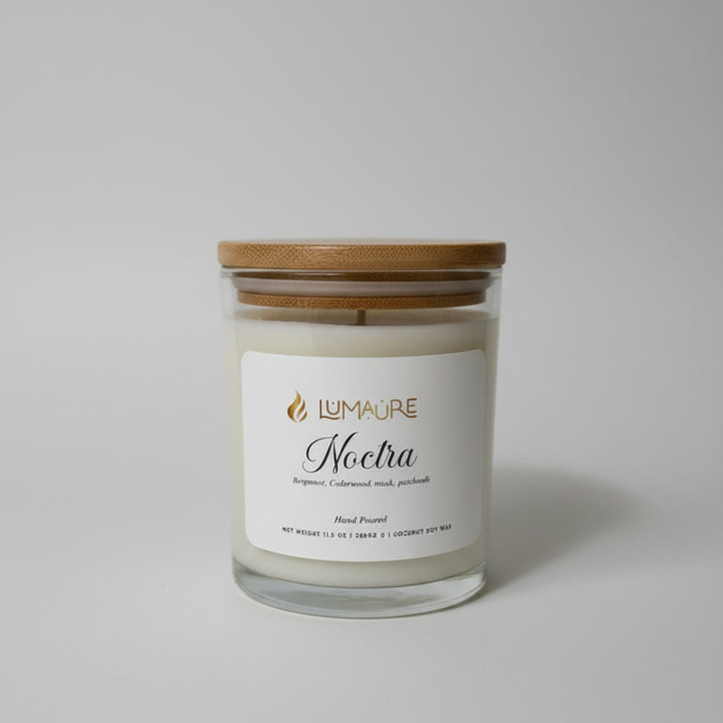 Noctra Candle - Dark Atmospheric Scented Candle